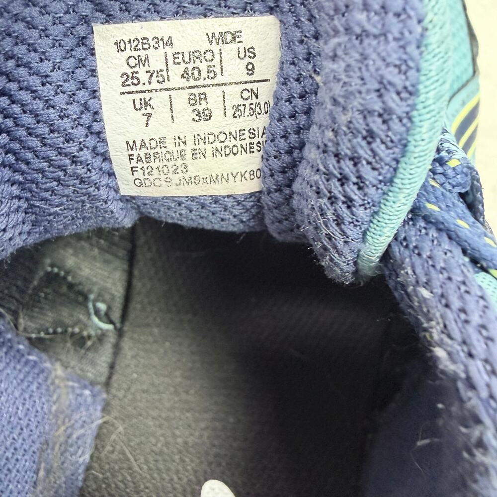 ASICS Gel Venture 9 Womens Running Shoes Gray Blue Pink Size 9 Wide D Trail - Picture 10 of 10